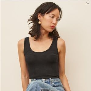 Reformation Jeans Shani top / black tank
